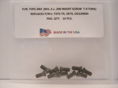 10 Pieces THFC-044 Spade Drill Lock Screw: 7375-T9 .. 3XT9 .. OD139904