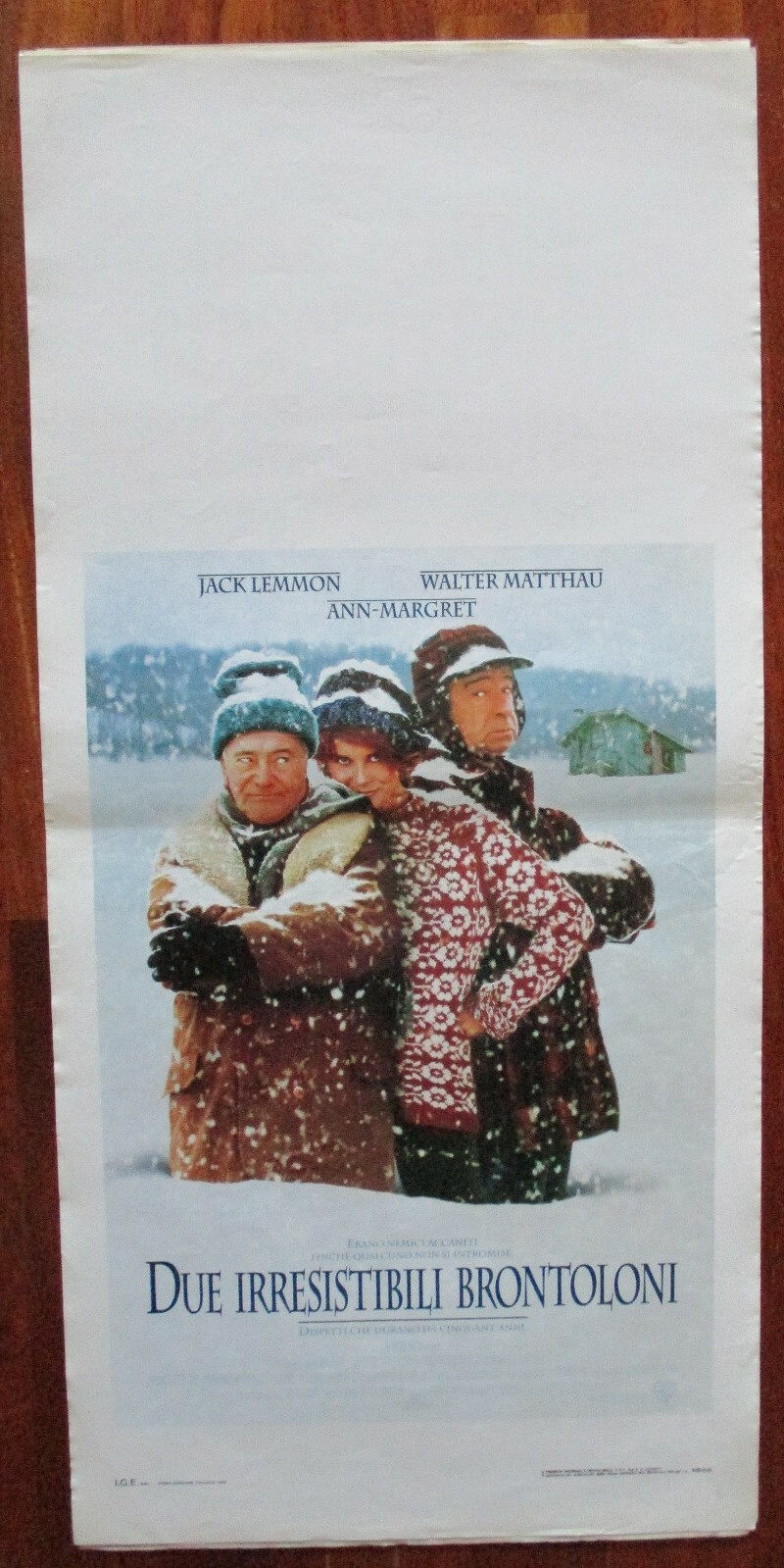 Locandina originale film Due irresistibili brontoloni (1993) - Regia di Donald Petrie