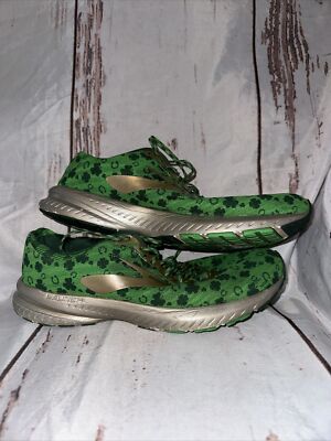 Men’s Brooks Shamrock Launch Patrick’s Day, Run Lucky GREEN Clover  Size