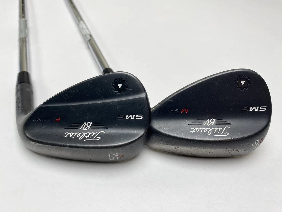 Titleist Vokey SM6 Jet Black Wedge Set 52 12 56 8 Wedge Steel