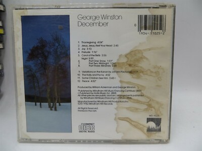 【希少】ジョージ・ウィンストン　DECEMBER   Piano Solos December, Piano Solos: 20th Anniversary Edition by George