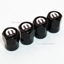 Hexagon Shape For Mopar Logo Emblem Car Wheel Tire Air Valve Cap Stem Dust Cover