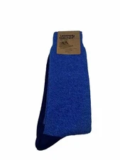 Unsimply Stitched Boot Socks Blue contrast Size 8-13 NWT