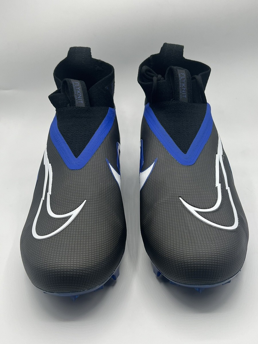 Nike Alpha Menace Elite 3 Football Cleats Sz 13.5 Black Blue Dm1792-003 Nike Alpha Menace Elite 3 Black Royal Blue Football Cleats  main image 3