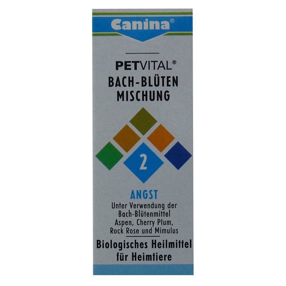 Canina Pharma Petvital Bachblüten Nr. 2 - Angst 10g Biologisches Heilmittel