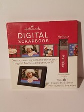 Hallmark Digital Scrapbook Holiday USB Drive Design with Photos Words Music