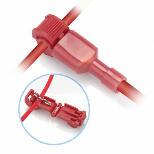 300Pcs 22-10 AWG T-Taps Quick Splice Wire Connectors Insulated Spade Terminals - Picture 6 of 17