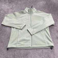 Columbia Benton Springs Fleece Jacket Womens XL Green Full Zip Outdoor Hiking