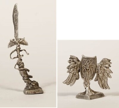 Magnificent Egos Dancing Sword & Winged Shield by 5th Field Fantasy Miniatures