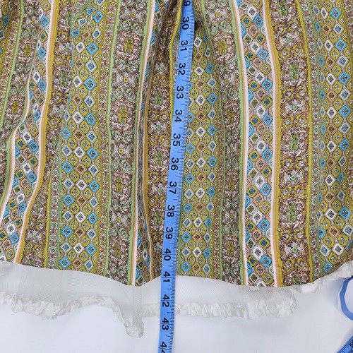 Ann Taylor Retro Silk Green Geometric Dress Women’s Size 16P Petite - Picture 22 of 24