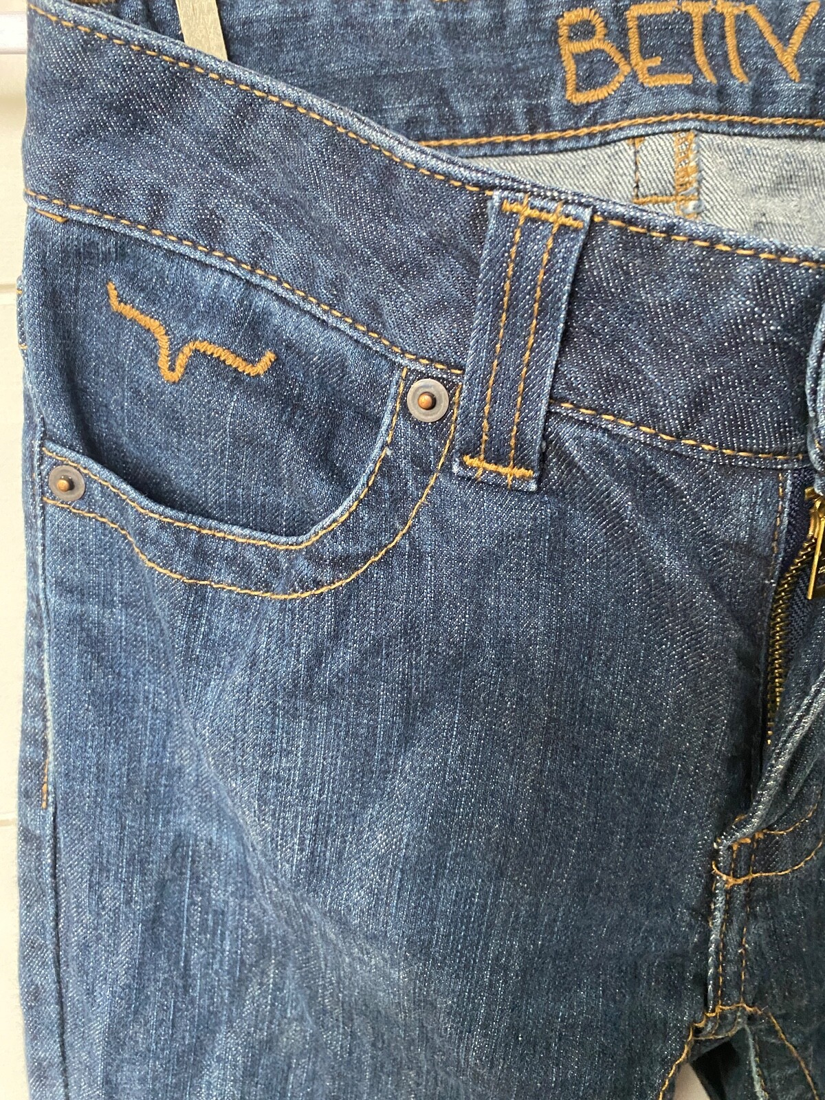 Blue Denim Kimes Ranch Betty Stretch Jeans 00/36 Dark… Gem