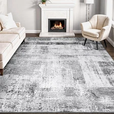 8X10 Area Rugs for Living Room, Washable Rug, Non-Slip, Soft Low Pile, Stain Res