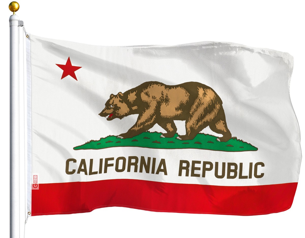 3'x5' Polyester CALIFORNIA STATE FLAG CA USA Bear Republic Outdoor