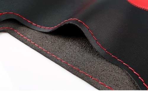 For Citroen C4 Picasso C-quatre Hand-Stitched Black Leather Steering Wheel Cover - Picture 4 of 7