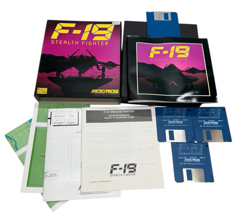 Atari ST Game - F-19 Stealth Fighter - Micro Prose