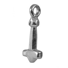 925 Silber Replikat Wikinger Thorhammer Fund Haithabu Walhalla ODIN  Lederschnur