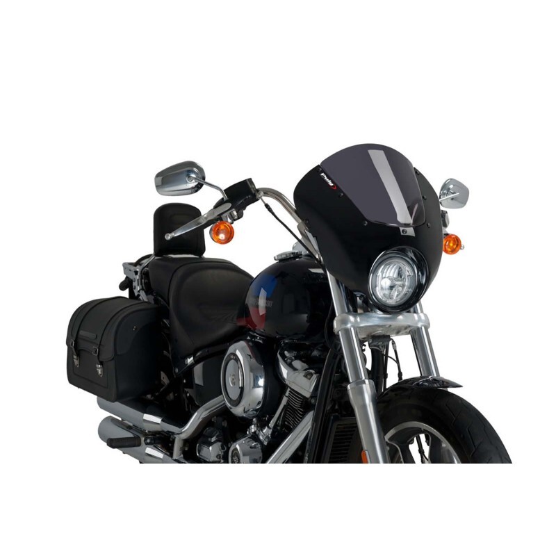 PUIG CUPOLINO SEMICARENATO DARK NIGHT PER HARLEY D. SOFTAIL LOW RIDER FXLR 18-20