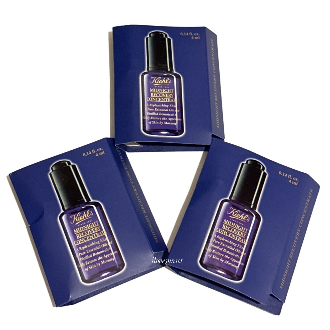 Lot Of 3 {Kiehl's} Midnight Recovery Concentrate 0.14 fl oz/4ml