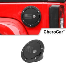 Fuel Filler Cover Locking Gas Tank Door Gas Cap Cover For 07-17 Jeep Wrangler JK