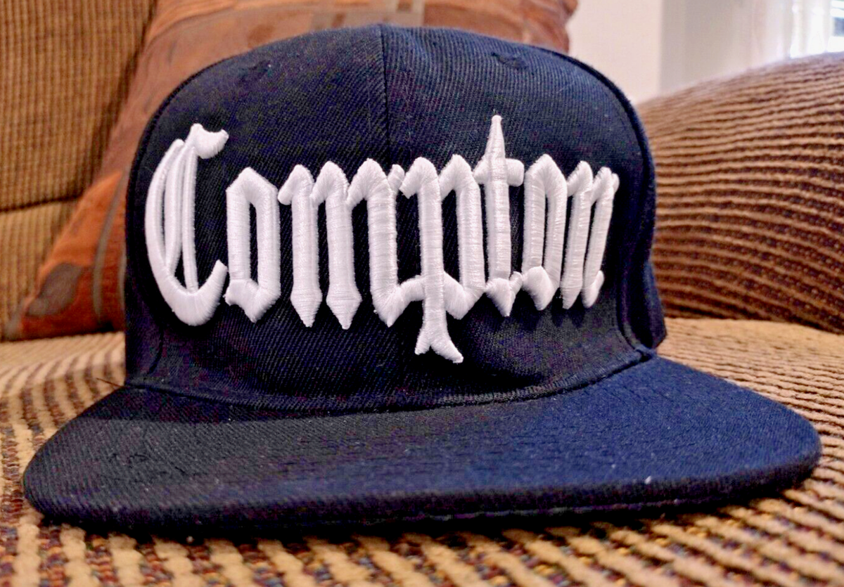 Compton Baseball Hat/Cap Black Very Good Leader
