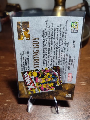 Marvel Masterpieces '92 Platinum Strong Guy Canvas #85 - Picture 2 of 2