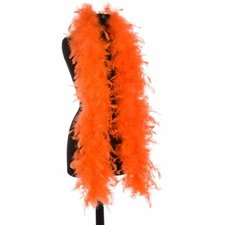 Orange 40 Gram Chandelle Feather Boas sold by 3 pcs ,each pcs 72 inch long