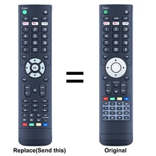 Replacement Remote Control for Vision Plus 19" VP19STS Satellite Smart TV