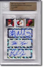 Clayton Mortensen * Pete KOZMA * Daryl Jones Autograph Rookie Auto BGS 1/1