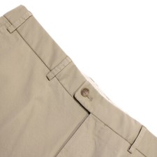 Hiltl NWT Chinos / Casual Pants Size 52 36 US Parma Solid Beige Cotton Blend