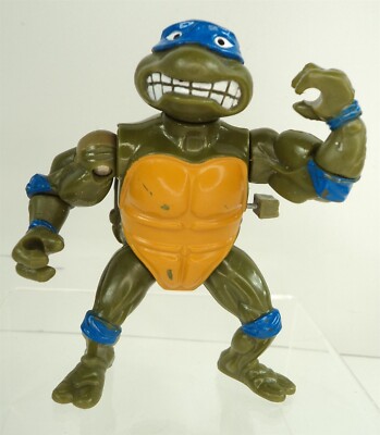 1990 Wacky Action TMNT Teenage Mutant Ninja Turtles Windup Sword Slicin Leonardo