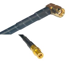 RFC195 RP-SMA MALE ANGLE to SMB FEMALE Coax RF Cable USA-Ship Lot