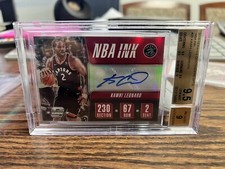 2018 Panini Contenders Optic Kawhi Leonard NBA Ink /25 BGS 9.5 