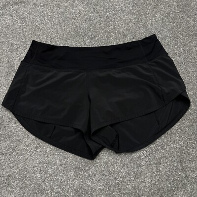 Lululemon Shorts Women Medium Black Athletic Run Active Gym