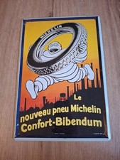 PLAQUE PUBLICITAIRE MICHELIN BIBENDUM 