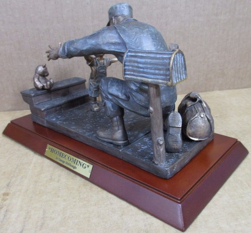 Franklin Mint “Home Coming” Men & Women of America Armed Force Bronze Sculpture - Picture 6 of 12