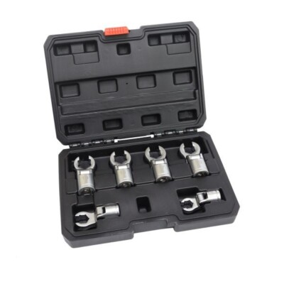 US Pro Tools flexibler Krähenfußschlüssel Steckschlüsselsatz 6-teilig 3/8'' Bohrer 12-19 mm