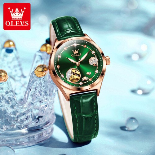 OLEVS Waterproof Luminous Diamonds Dials Automatic Mechanical Watch Women's - Bild 12 von 20