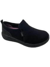 Ryka Stretch Gore Slip-Ons Natalie Academy Black