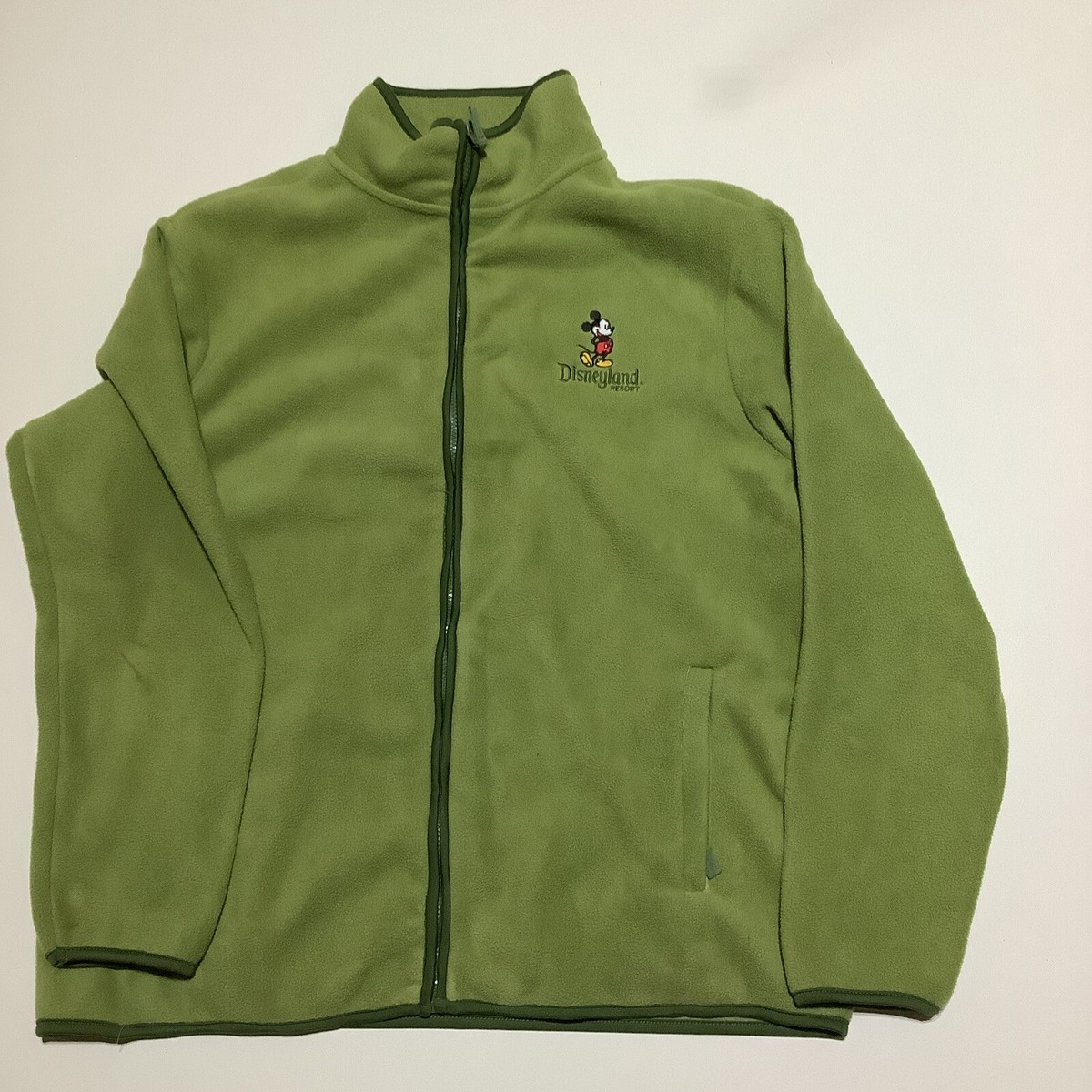 3XL WALT DISNEY WORLD JACKET Moss Green Fleece Women Mickey Mouse
