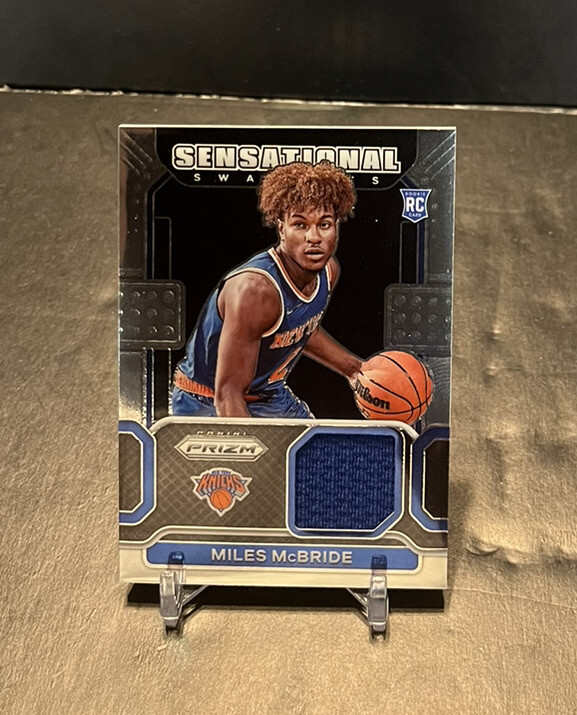 Miles McBride 2021-22 Panini Prizm Sensational Swatches Relic RC SW-MMC Knicks