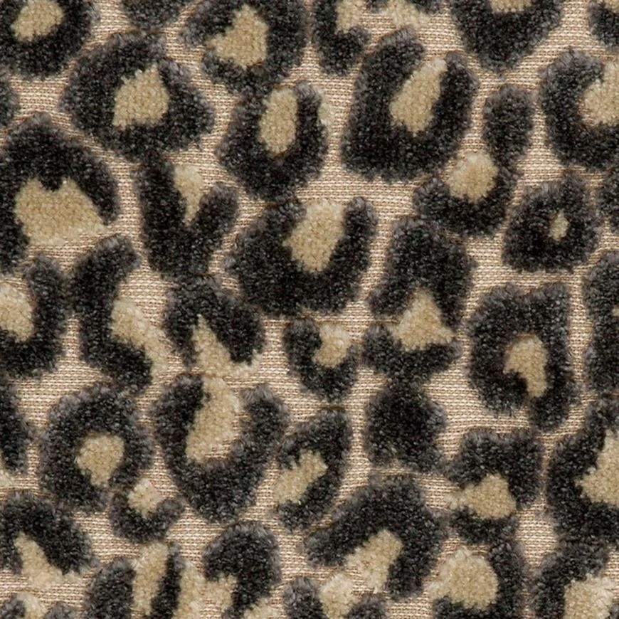 Pollack Cut Velvet Animal Leopard Skin Fabric- Cats Meow Shadow 4.90 yds 5125/02 - Image 2 of 3