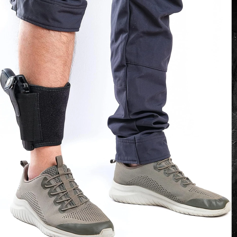 UNIVERSAL ANKLE HOLSTER 380/9mm/22LR  FAST SILENT DRAW, COMFORT CONCEALED CARRY - Image 4 of 4