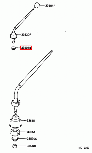 Genuine LandCruiser HZJ80 HJ75 HJ61 HJ60 Manual MT Gear Shift Lever Seat Bush - Picture 10 of 20