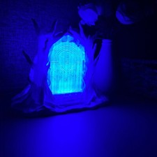 Lord of the Rings Durin's Gate Led Decorative Table Lamp Middle Earth - Blue