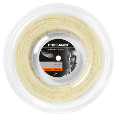 Head Velocity MLT 16 Gauge 1.30mm 660' 200m Tennis String Reel Natural NEW