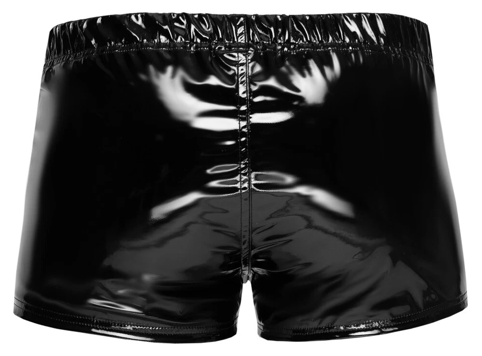 Herren Pant Lack Zipper  Unterwäsche  Gay Slave Bdsm Pride Gear Glanz Fetish - Bild 3 von 4