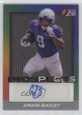 2024 Leaf Pro Set Metal Prospects Lenticular Emani Bailey #PR-EB1 Auto 0u66