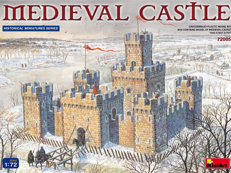 MINIART Château médiéval - échelle 1/72 - MINIART 72005 kit de construction