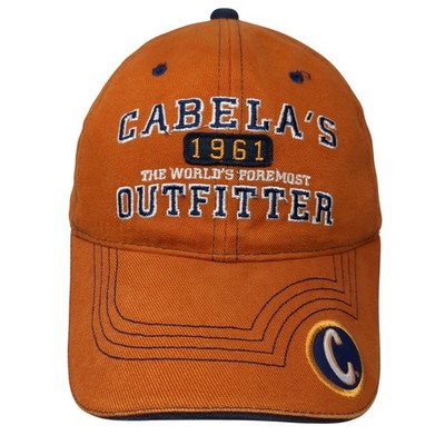 Cabela's The World's Most Outfitter 1961 Slideback Baseball Cap Brown One Size