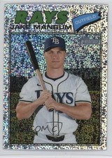 2026 Topps Heritage Chrome Silver Sparkle Refractor Jake Mangum #227 19yv